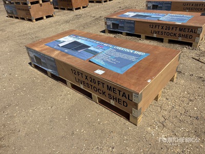 2026 AGR-LS1220 12 ft x 20 ft Metal Livestock Shelter (Unused)