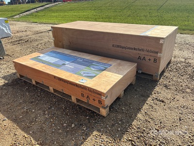 2026 Heavy Duty Guarantee AGR-MS3640 40 ft x 36 ft Shipping Container Metal Roof Kit - Fully Enclosed (Unused)