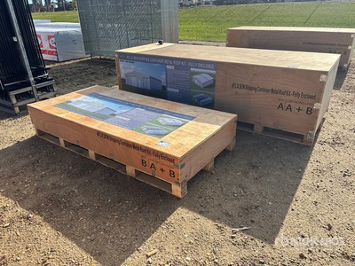 2026 Heavy Duty Guarantee AGR-MS3640 40 ft x 36 ft Shipping Container Metal Roof Kit - Fully Enclosed (Unused)