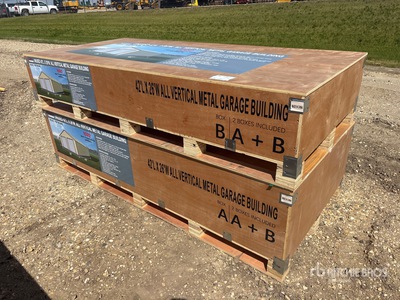 2026 26 ft x 42 ft All Vertical Metal Garage Storage Building (Unused)