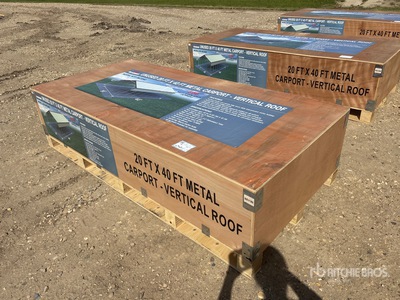 2026 20 ft x 40 ft Metal Abri d'Auto (Unused)