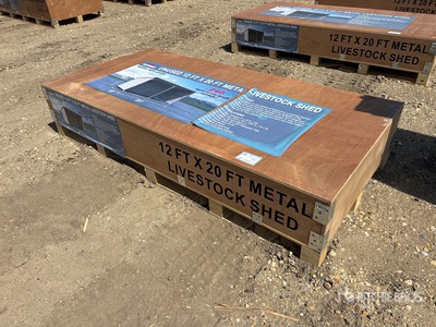 2026 AGR-LS1220 12 ft x 20 ft Metal Livestock Shelter (Unused)