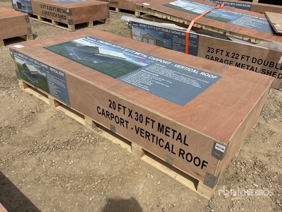 2026 AGR-MC2030 20 ft x 30 ft Metal Carport (Unused)
