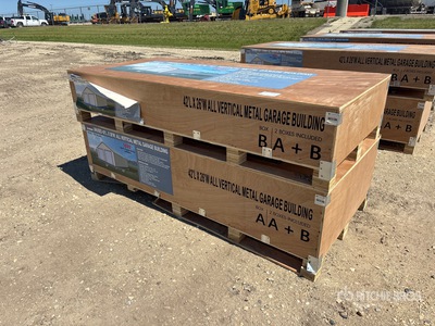 2026 26 ft x 42 ft All Vertical Metal Garage Bâtiment d'entreposage (Unused)