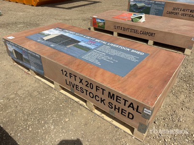 2026 AGR-LS1220 12 ft x 20 ft Metal Schuilplaats voor vee (Unused)