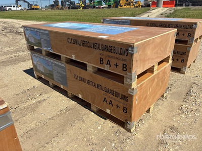 2026 26 ft x 42 ft All Vertical Metal Garage Bâtiment d'entreposage (Unused)