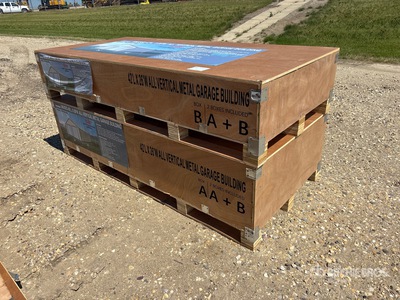 2026 26 ft x 42 ft All Vertical Metal Garage Bâtiment d'entreposage (Unused)