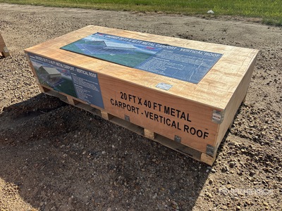 2026 Rhino AGR-MC2040 20 ft x 40 ft Metal Carport (Unused)