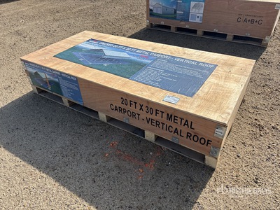 2026 Rhino AGR-MC2030 20 ft x 30 ft Metal Tettoia per Auto (Unused)