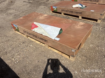 2026 12 ft x 20 ft Steel Abri d'Auto (Unused)