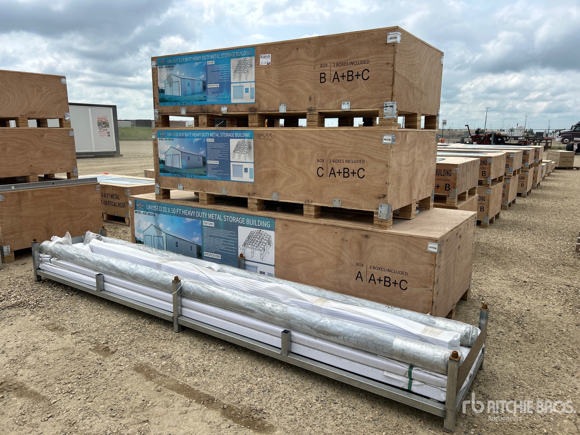 2026 AGR-MS3150 31 ft x 50 ft Metal Storage Building (Unused)