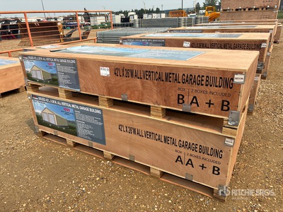 2026 AGR-MS2642 26 ft x 42 ft All Vertical Metal Garage Lagerhaus (Unused)