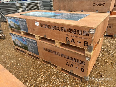 2026 AGR-MS2642 26 ft x 42 ft All Vertical Metal Garage Lagerhaus (Unused)