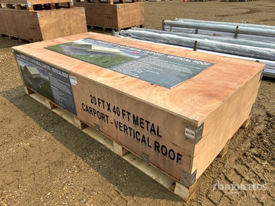 2026 AGR-MC2040 20 ft x 40 ft Steel Carport (Unused)