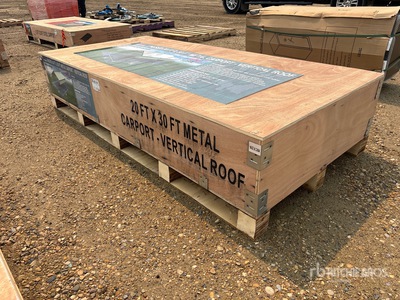 2026 AGR-MC2030 20 ft x 30 ft Steel Carport (Unused)