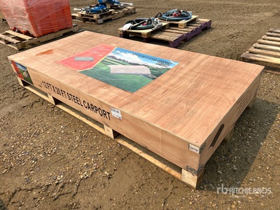 2026 CP1220 12 ft x 20 ft Steel Carport (Unused)