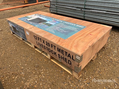 2026 AGR-LS1220 12 ft x 20 ft Metal مأوى الماشية (Unused)