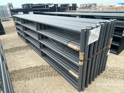 Quantity of (16) 2026 BYT MRG160 15 ft 6 in x 4 ft Steel Magnum Ranch Livestock Gate (Unused)