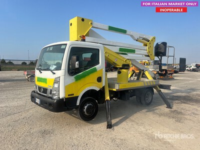 2017 Socage DA320 20 m on Nissan Cabstar 35.13 Bucket Truck (Inoperable)