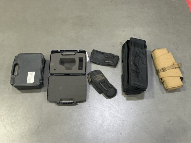 (27) Storage Cases, (19) Pouches & Assorted Items
