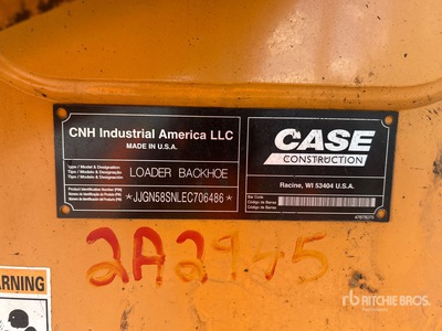 2014 Case 580 Super N 4x2 Backhoe Loader