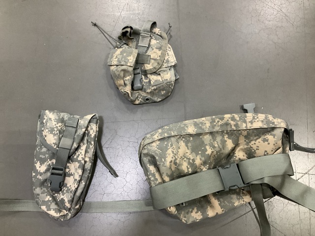 (138) General Purpose Canteen Pouches, (69) Waist Packs & Assorted Items