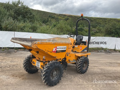2017 Thwaites 3 Ton 4x4 Swivel dumper