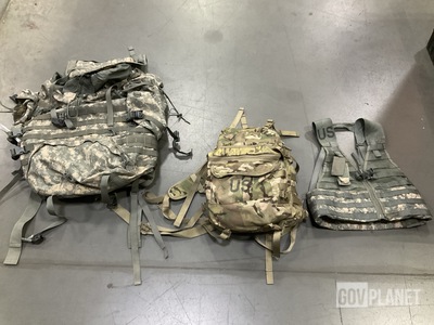 (17) Fighting Load Carriers, (7) Large Field Pack Sets & Assorted Items