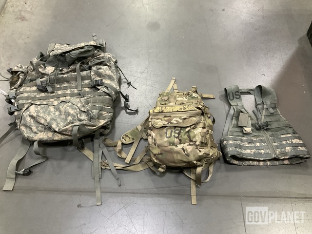 (17) Fighting Load Carriers, (7) Large Field Pack Sets & Assorted Items