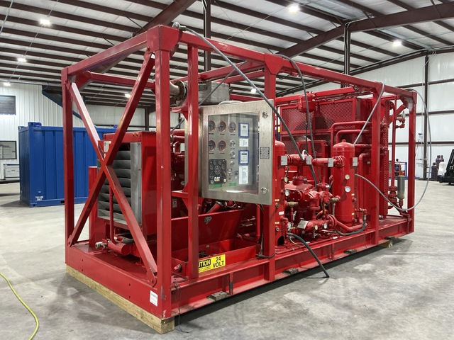 2018 CLS Ariel JGA-4 Booster 4000 cfm Skid-Mounted JGA-4 Housed in DNV 2.7.1 Certified Crash Frame Booster Compressor (Unused)