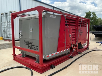 2013 Sullivan Palatek D1150XHAF 1150 cfm Skid-Mounted Housed in DNV 2.7.1 Certified Crash Frame Compressore