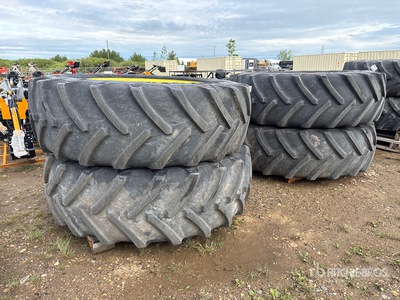 Quantity of (4) BKT 620/70R46 620/70R46 Tires - Fits John Deere R4044