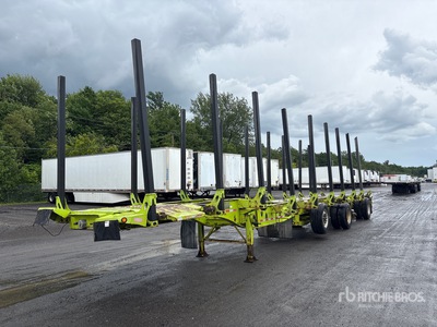 2014 Deloupe GX-48 51 ft Quad/A Hayrack Log Trailer