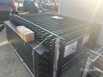 Quantity of (32) 2026 SUNTOP S0608-32 8 ft x 6 ft Powder Coated Wrought Iron Zaun (Unused)