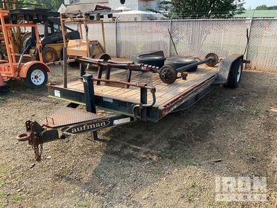 2014 Kaufman Deluxe 7000 lb 20 ft T/A Equipment Trailer