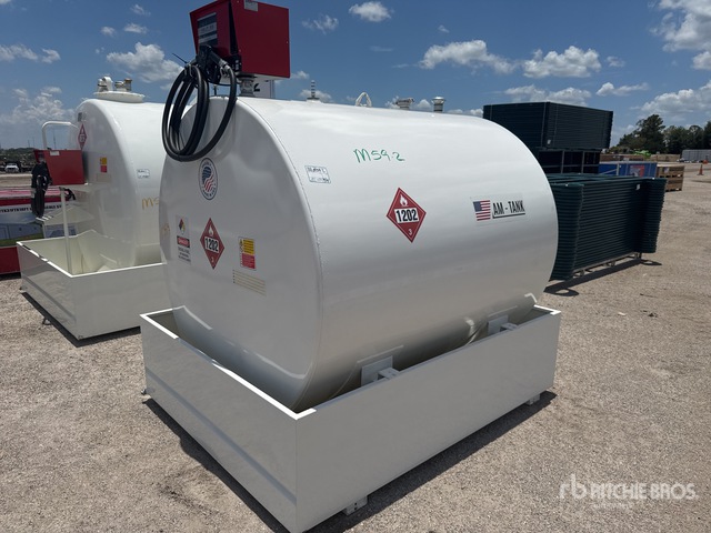 2026 AM Tank 1000 Diesel 1000 gal Skid Mounted Steel Diesel 1000 gal Skid mounted Steel Storage and Dispensing Tank (Unused)