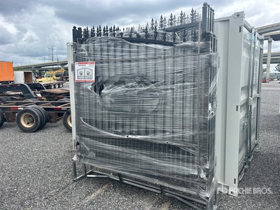 Quantity of (4) 2026 SUNTOP S0714-4 14 ft x 7 ft Wrought Iron Bi-Parting ドライブウェイ ゲート (Unused)