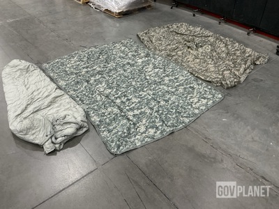 (14) Sleeping Bags, (37) Wet Weather Poncho Liners & Assorted Items
