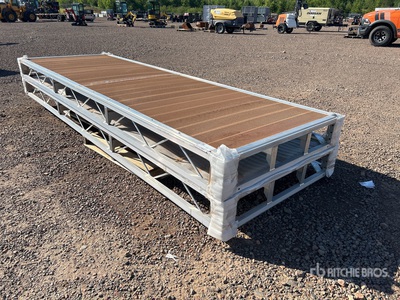 Quantity of (2) 2024 BYT BDF412 4 ft x 12 ft Aluminum Boat Dock Section Kit (Unused)