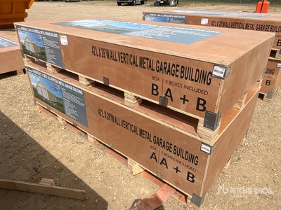 2026 AGR-MS2642 42 ft x 26 ft All Vertical Metal Garage Building (Unused)
