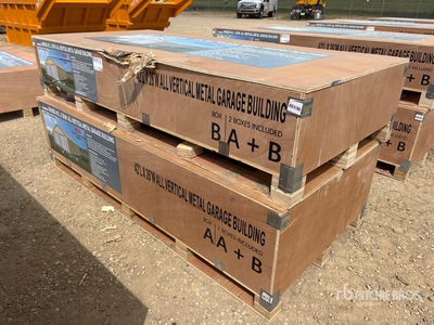 2026 AGR-MS2642 42 ft x 26 ft All Vertical Metal Garage Building (Unused)