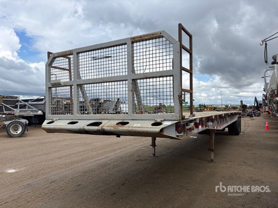 2001 Knight FT045-FGNFD02 49 ft T/A Flatbed Oilfield Trailer