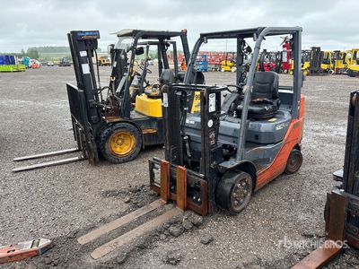 2014 Toyota 8FGCU25 5000 lb Cushion Tire Forklift