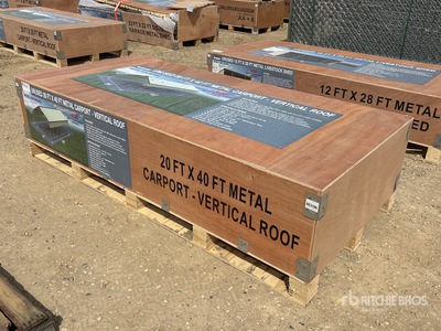 2026 AGR-MC2040 20 ft x 40 ft Steel Carport (Unused)
