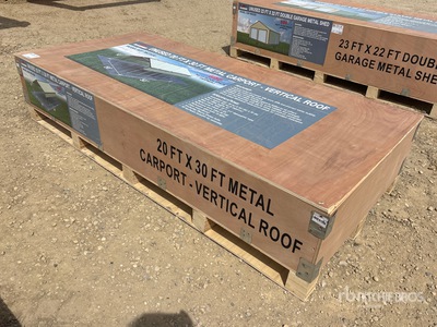 2026 AGR-MC2030 20 ft x 30 ft Metal Carport (Unused)