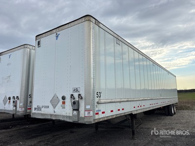 2015 Vanguard 53 ft x 102 in T/A Van Trailer