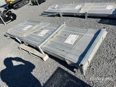 Quantity of (100) 2026 ZVOX S3048A 3ft x 10ft Corrugated Steel Panels (Unused)