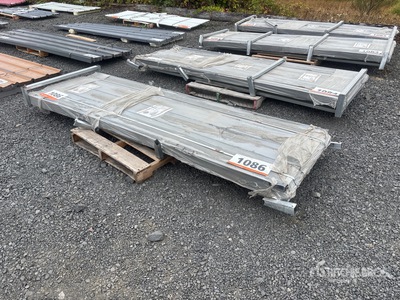 Quantity of (100) 2026 ZVOX S3048A 3ft x 10ft Corrugated Steel Panels