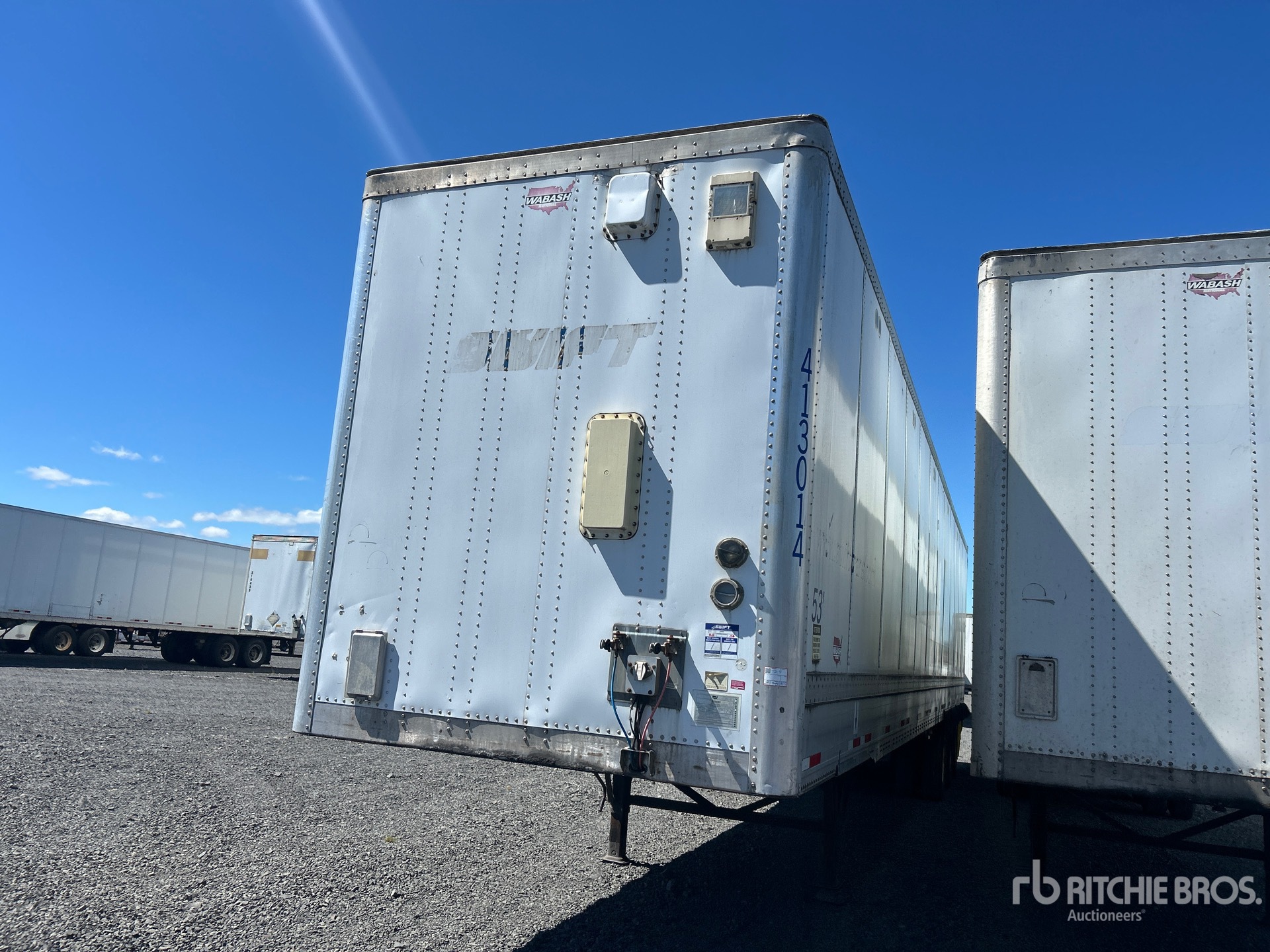 2013 Wabash 53 ft x 102 in Quad/A Van Trailer