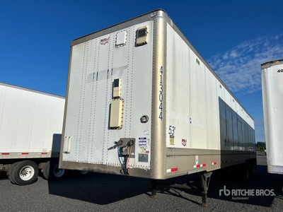2013 Wabash DVHDHPC 53 ft x 102 in Quad/A Van Trailer